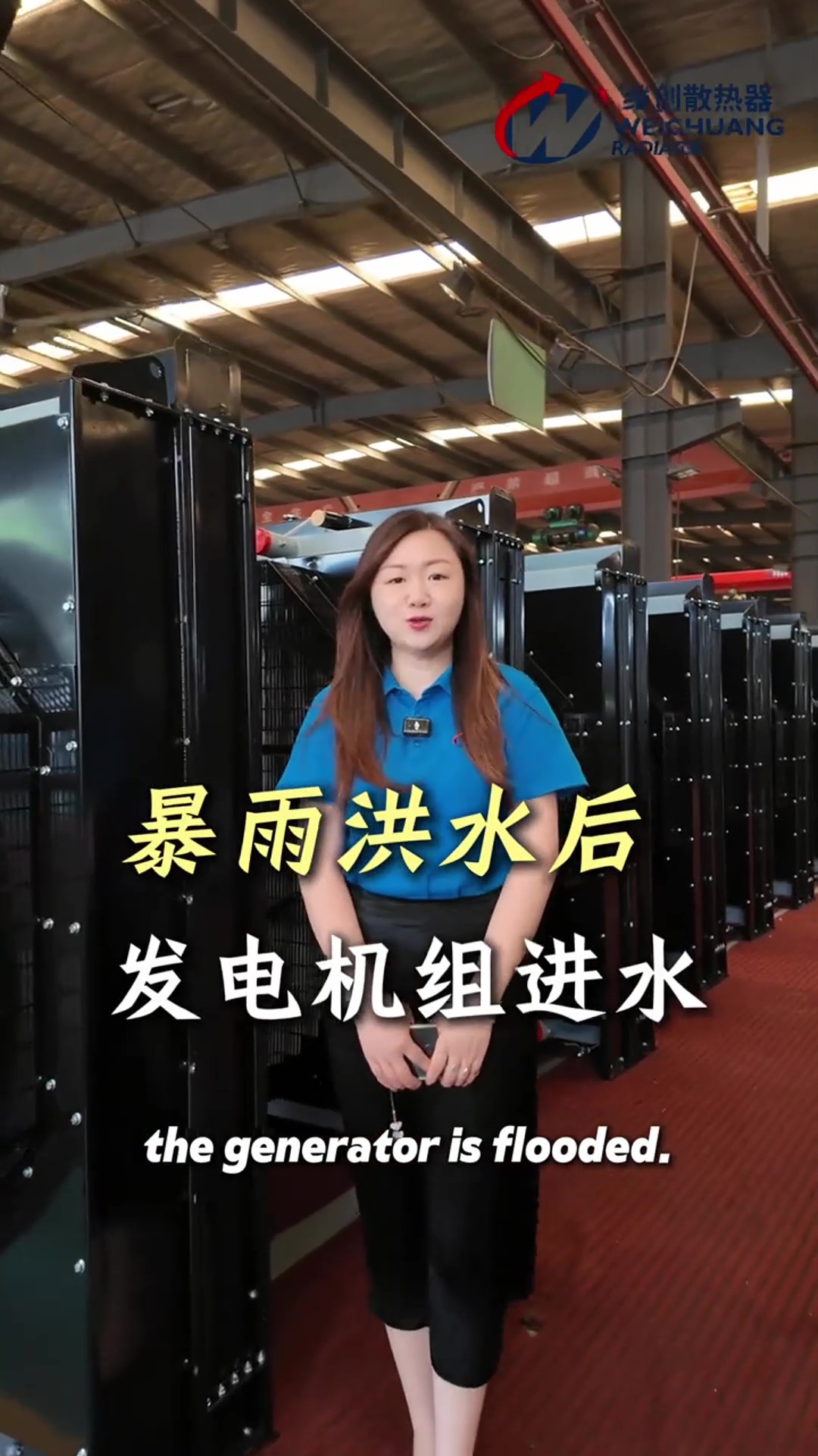 Water ingress into the generator set